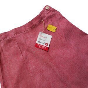 NEW! VINTAGE 60s A Line Skirt Red Rose